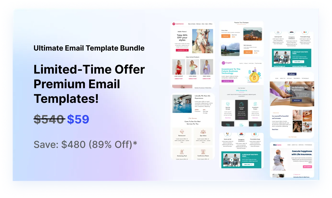 Elevate Your Communications: 30+ Premium Email Templates Bundled